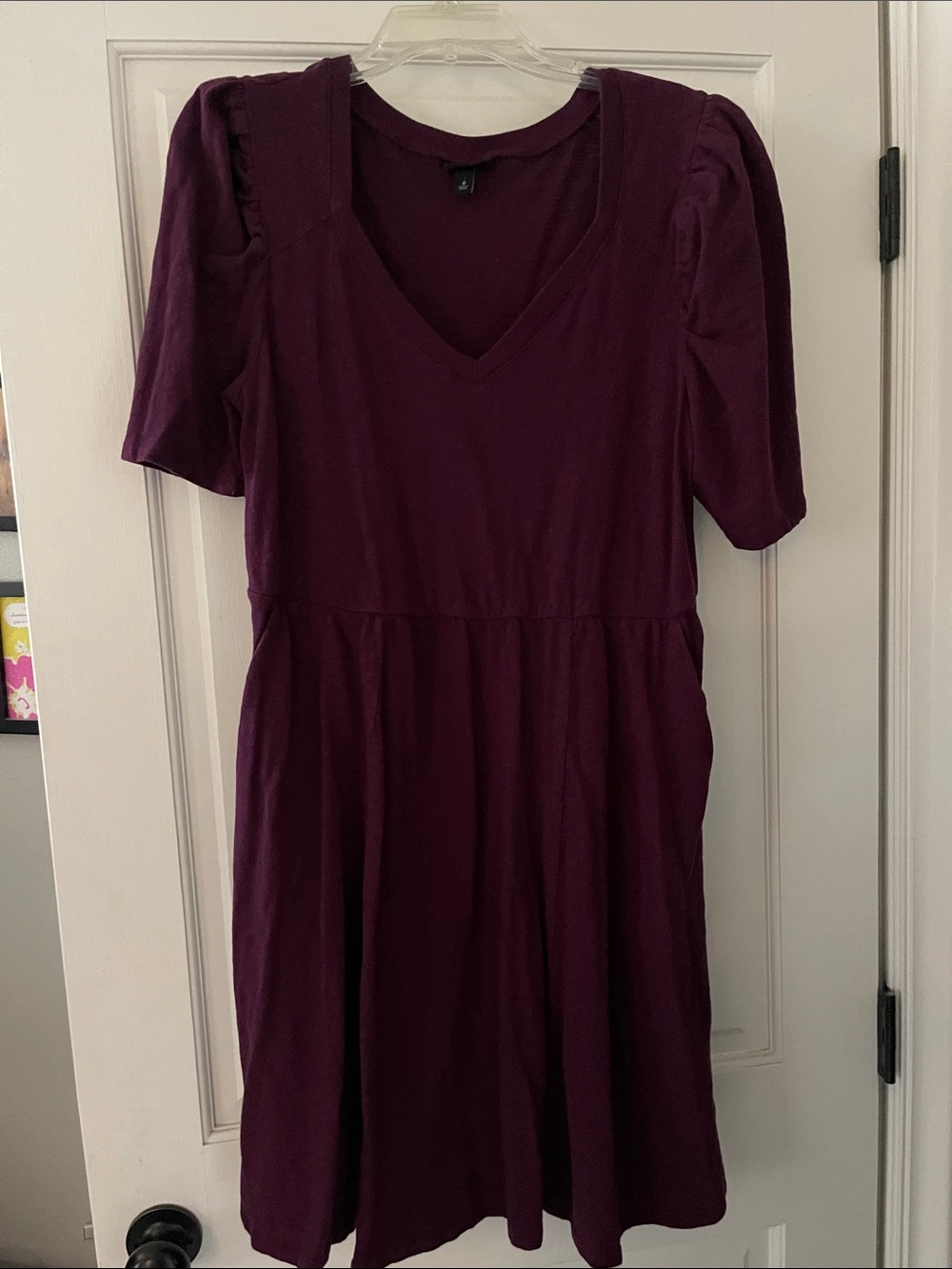 torrid V-Neck Midi Dress in Plum
